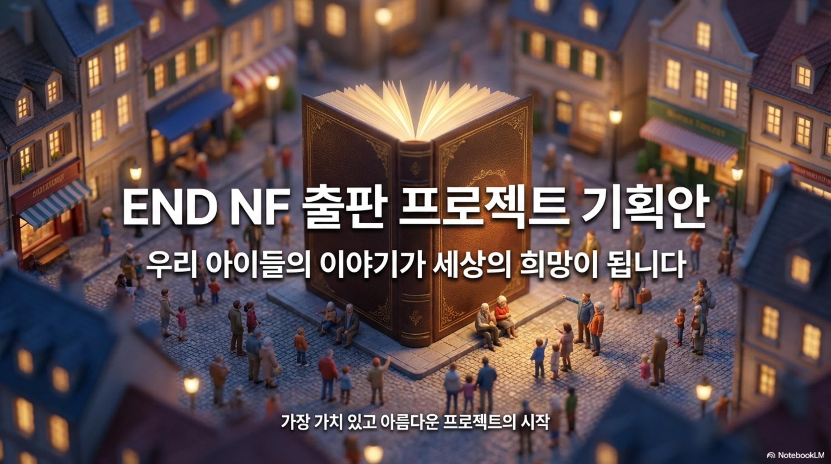 END NF 출판 프로젝트 기획안 — 우리 아이들의 이야기가 세상의 희망이 됩니다