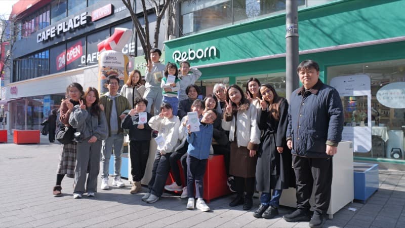 리본 공신폰 촬영